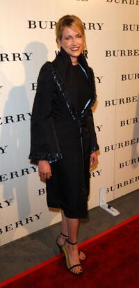 Lori Heuring at the grand opening of the Los Angeles Burberry store.