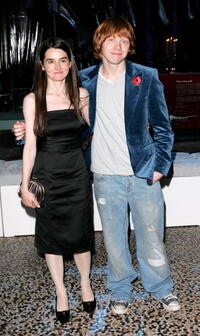 Shirley Henderson and Rupert Grint at the World Premiere of "Harry Potter And The Goblet Of Fire."