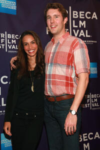 Nina Lisandrello and Charlie Hewson at the premiere of "The Bleeding House" during the 2011 Tribeca Film Festival in New York.
