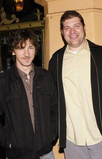 John Hawkes and Brad Henke at the Santa Barbara Film Festival's closing night world premiere of "The Moguls."