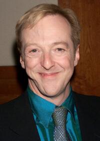 Edward Hibbert at the opening night party of "Noises Off."