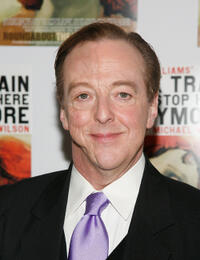 Edward Hibbert at the Broadway opening night of "The Milk Train Doesn't Stop Here Anymore" in New York.