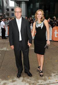 George Hickenlooper and Guest at the premiere of "Casino Jack" during the 35th Toronto International Film Festival.