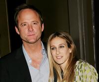 John Benjamin Hickey and Sarah Jessica Parker at the Cinema Society & Zenith Watches screening of "Flags Of Our Fathers."