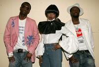 Pras Michel, Lauryn Hill and Wyclef Jean at the 2005 BET Awards.