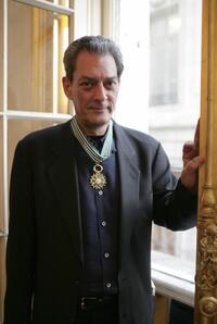 Paul Auster at the French Cultural Services building in New York.