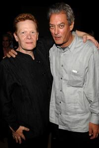 Philippe Petit and Paul Auster at the private screening of "Man On Wire."