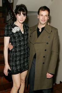 Michele Hicks and Jonny Lee Miller at the Chanel And Sienna Miller Host An Intimate Dinner.
