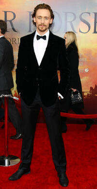 Tom Hiddleston at the world premiere of "War Horse" in New York.