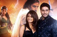 Priyanka Chopra and Abhishek Bachchan at the music release of "Drona."