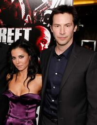 Martha Higareda and Keanu Reeves at the premiere of "Street Kings."
