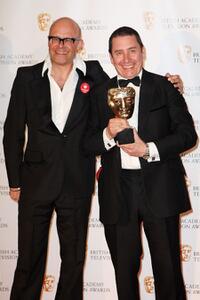 Harry Hill and Jools Holland at the Inspired By Music party.