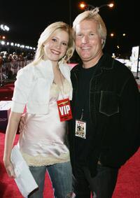 Alana Austin and Producer Steve Austin at the premiere of "Supercross: The Movie."