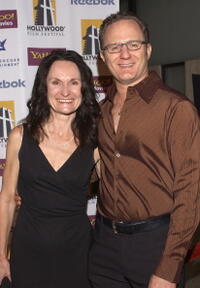 Beth Grant and Todd Holland at the premiere of "The Cutting Edge."