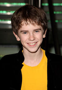 Freddie Highmore at the London premiere of "The Golden Compass."