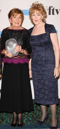 Moira Armstrong and Patricia Hodge at the Women In Film And TV Awards.
