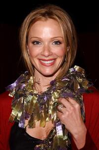 Lauren Holly at the Distinctive Assets "A Home for the Holidays" talent gift lounge.