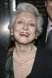 Celeste Holm at the premiere of "Broadway: The Golden Age".