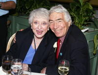 Celeste Holm and director Gordon Davidson at the party after The Actor's Fund of America's presentation of "All About Eve".