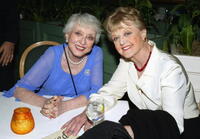 Celeste Holm and actress Angela Lansbury at the party after The Actor's Fund of America's presentation of "All About Eve".