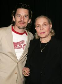 Ethan Hawke and Lauren Bacall at the 5th annual "Poetry and The Creative Mind" celebrity poetry reading.