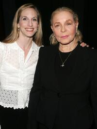 Ballerina Wendy Whelan and Lauren Bacall at the 5th annual "Poetry and The Creative Mind" celebrity poetry reading.