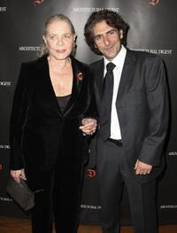 Lauren Bacall and Michael Imperioli at the "First Readings: A Benefit for Studio Dante" hosted by Architectural Digest.