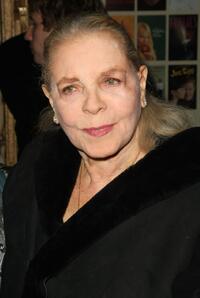 Lauren Bacall at the opening night of "Sunday In The Park With George."