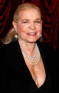 Lauren Bacall at the Broadway opening night of "Gypsy."