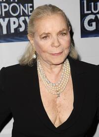 Lauren Bacall at the Broadway opening night of "Gypsy."
