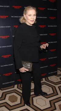 Lauren Bacall at the special screening of "Seraphim Falls."