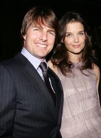Katie Holmes and Tom Cruise at "The Black Ball" to benefit "Keep A Child Alive" in New York City.