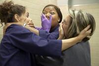 Katie Holmes, Queen Latifah and Diane Keaton in "Mad Money." 