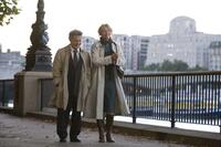 Dustin Hoffman as Harvey Shine and Emma Thompson as Kate Walker in "Last Chance Harvey."