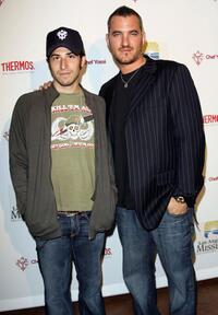 Jake Hoffman and Chef Yossi at the Benefit for the Los Angeles Mission.