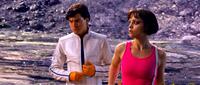 Emile Hirsch as Speed Racer and Christina Ricci as Trixie in "Speed Racer."