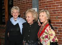 Alice Hirson, Doris Roberts and Cloris Leachman at the VDAY West LA 2006 cocktail reception.
