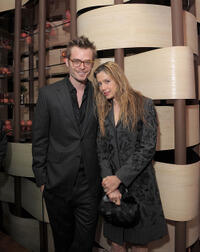 Christopher Backus and Mira Sorvino at the after party of the New York premiere of "Shutter Island."