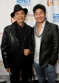 Joanna Cassidy and James Hong at the ImaginAsian Center opening.