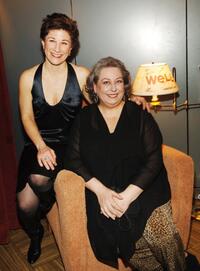 Lisa Kron and Jayne Houdyshell at the Broadway opening of "Well" after party.