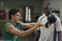 Sean Faris and Dijimon Hounsou in "Never Back Down."