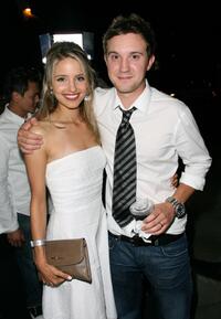 Dianna Agron and Sam Huntington at the premiere of "It's A Mall World."