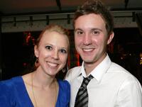Rachel Huntington and Sam Huntington at the premiere of "It's A Mall World."