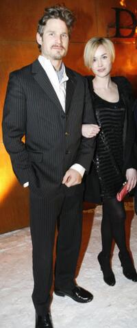 Noah Huntley and Dominique McElligott at the world premiere of "Dark Floors."