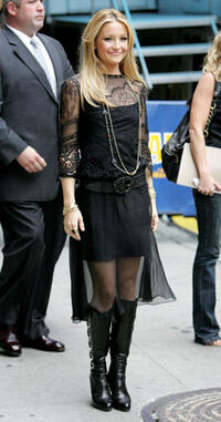 Kate Hudson after "The Late Show with David Letterman" in N.Y.
