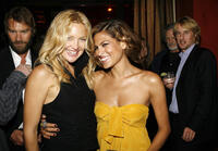 Kate Hudson and actress Eva Mendes at the after party for the L.A. premiere of "The Wendell Baker Story."
