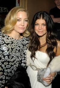 Kate Hudson and singer Fergie at the after party of the New York premiere of "Nine."