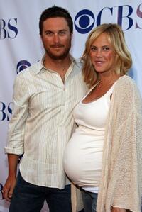 Oliver Hudson and wife Erinn Bartlett at the CBS Summer "Stars Party 2007."