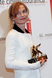 Isabelle Huppert at the 62nd Venice Film Festival.