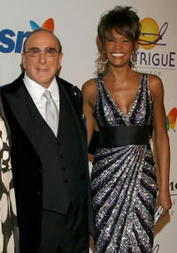 Chairman and CEO BMG USA Clive Davis and Whitney Houston at the 2008 Clive Davis Pre-GRAMMY party in California.